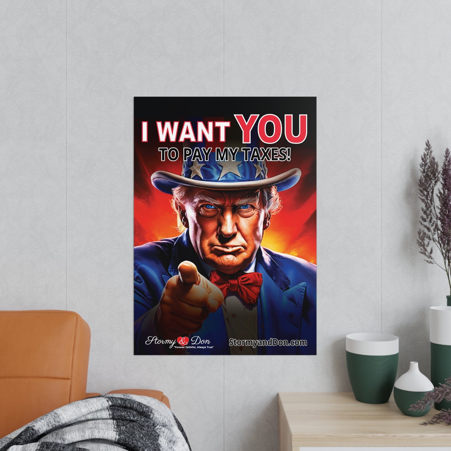 PAY TRUMPS TAXES POSTER